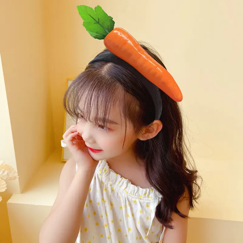 Green Vegetable Headband for Girls Children