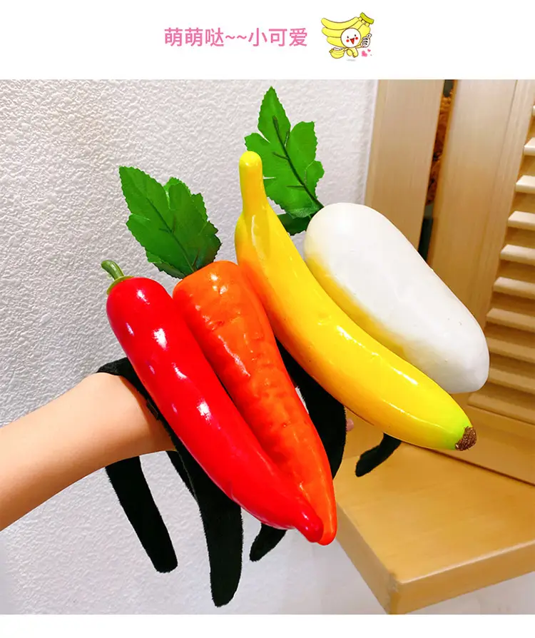 Green Vegetable Headband for Girls Children — feature 5