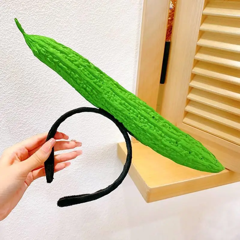 Green Vegetable Headband for Girls Children