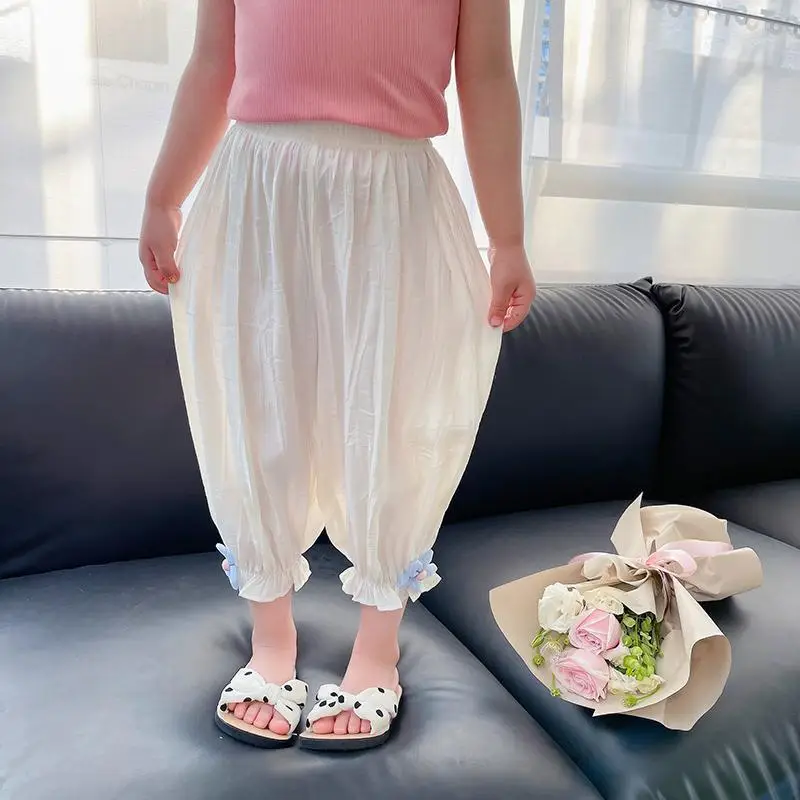Girls' Mosquito Proof Cotton Pants Summer New Baby Western Style - Image 5