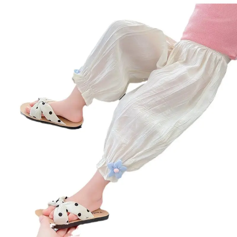 Girls' Mosquito Proof Cotton Pants Summer New Baby Western Style - Image 6