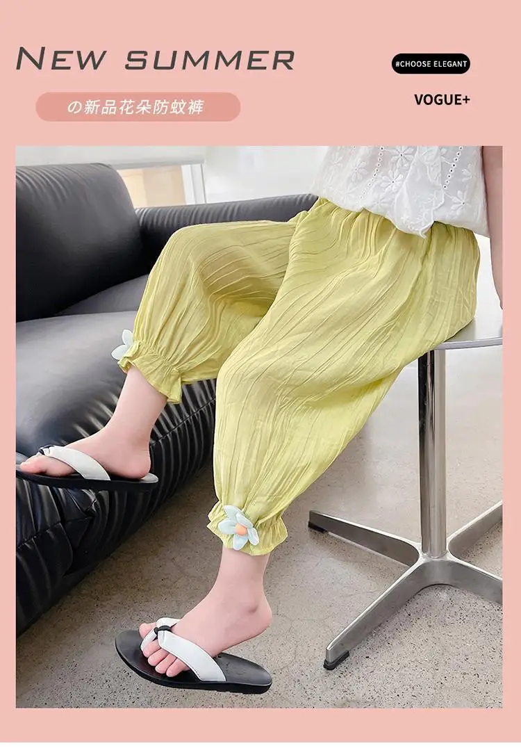 Girls' Mosquito Proof Cotton Pants Summer New Baby Western Style — feature 1