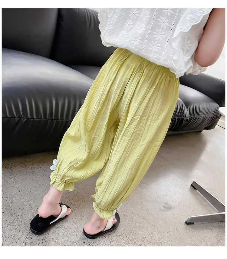 Girls' Mosquito Proof Cotton Pants Summer New Baby Western Style — feature 10