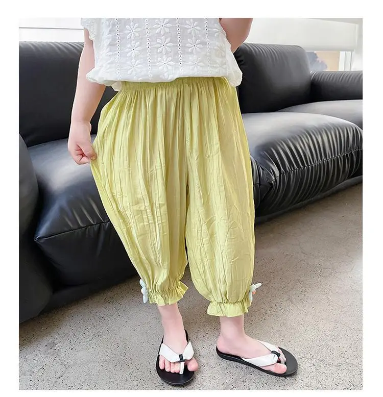 Girls' Mosquito Proof Cotton Pants Summer New Baby Western Style — feature 11