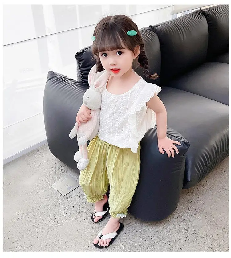 Girls' Mosquito Proof Cotton Pants Summer New Baby Western Style — feature 13