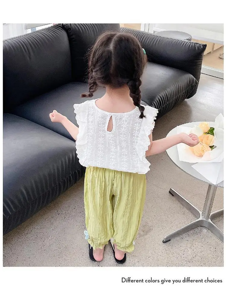 Girls' Mosquito Proof Cotton Pants Summer New Baby Western Style — feature 14
