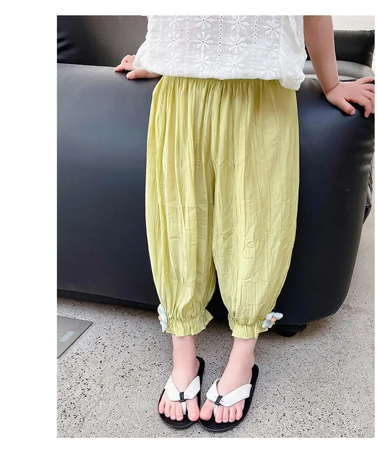Girls' Mosquito Proof Cotton Pants Summer New Baby Western Style — feature 15