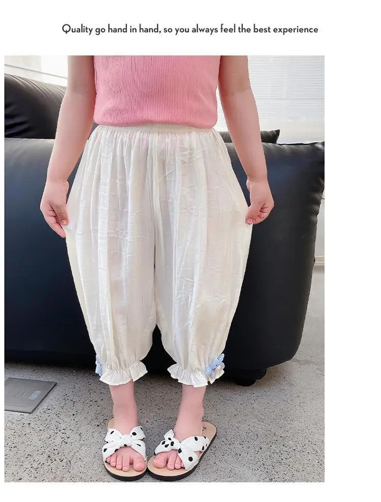 Girls' Mosquito Proof Cotton Pants Summer New Baby Western Style — feature 16