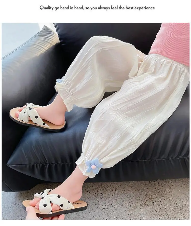 Girls' Mosquito Proof Cotton Pants Summer New Baby Western Style — feature 17