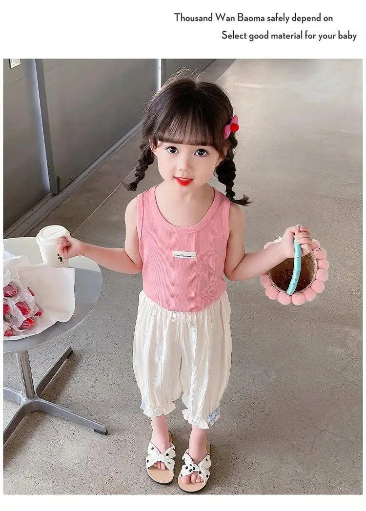 Girls' Mosquito Proof Cotton Pants Summer New Baby Western Style — feature 21