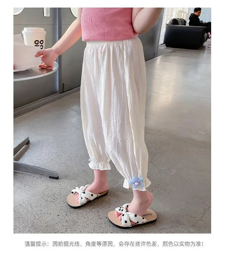 Girls' Mosquito Proof Cotton Pants Summer New Baby Western Style — feature 23