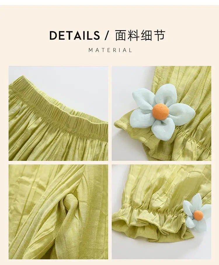 Girls' Mosquito Proof Cotton Pants Summer New Baby Western Style — feature 4