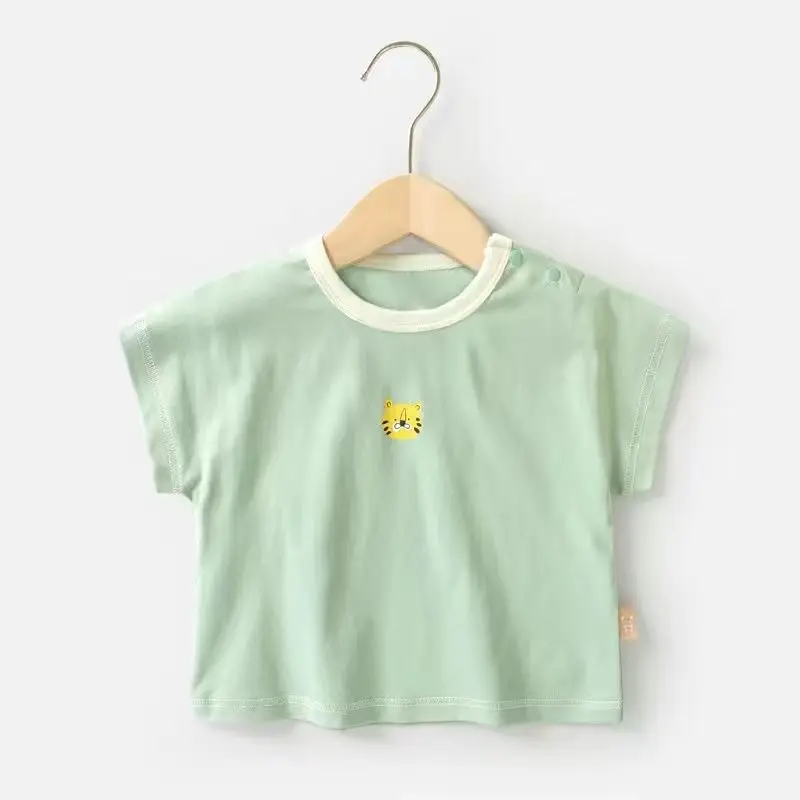 Infant T-Shirt Mint Green Short Sleeve Baby Boys
