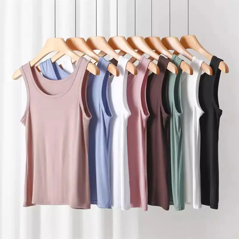 Women's Solid Color Camisole Sleeveless Summer Top - Image 10