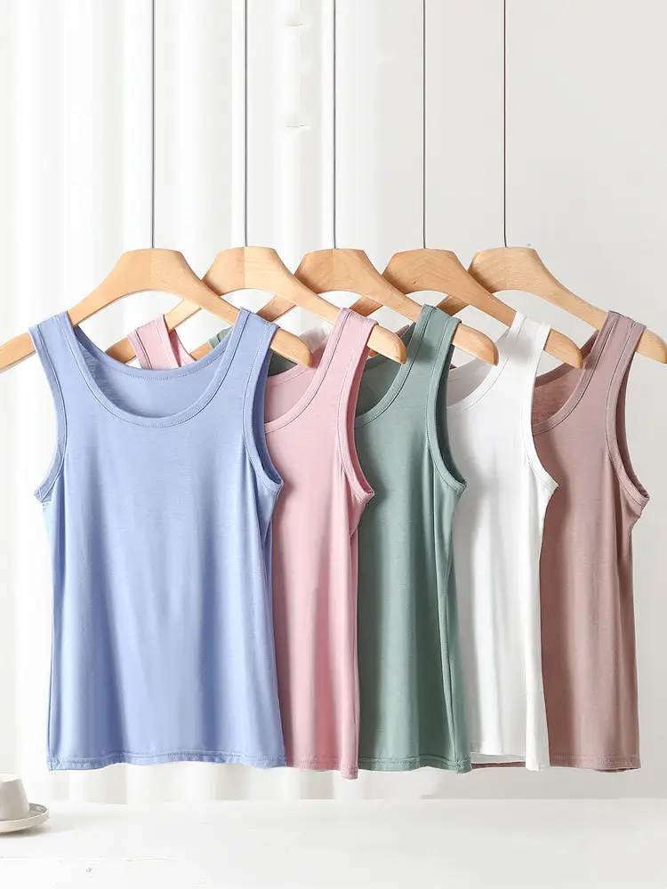 Women's Solid Color Camisole Sleeveless Summer Top - Image 12