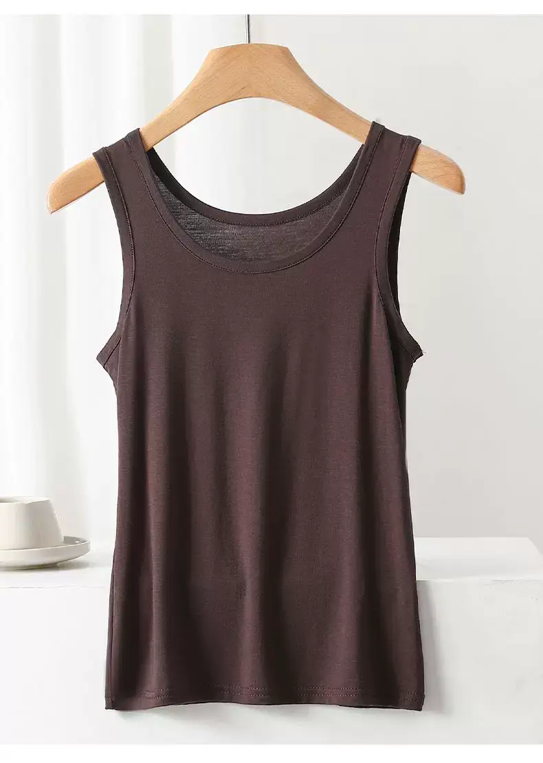 Women's Solid Color Camisole Sleeveless Summer Top — feature 12
