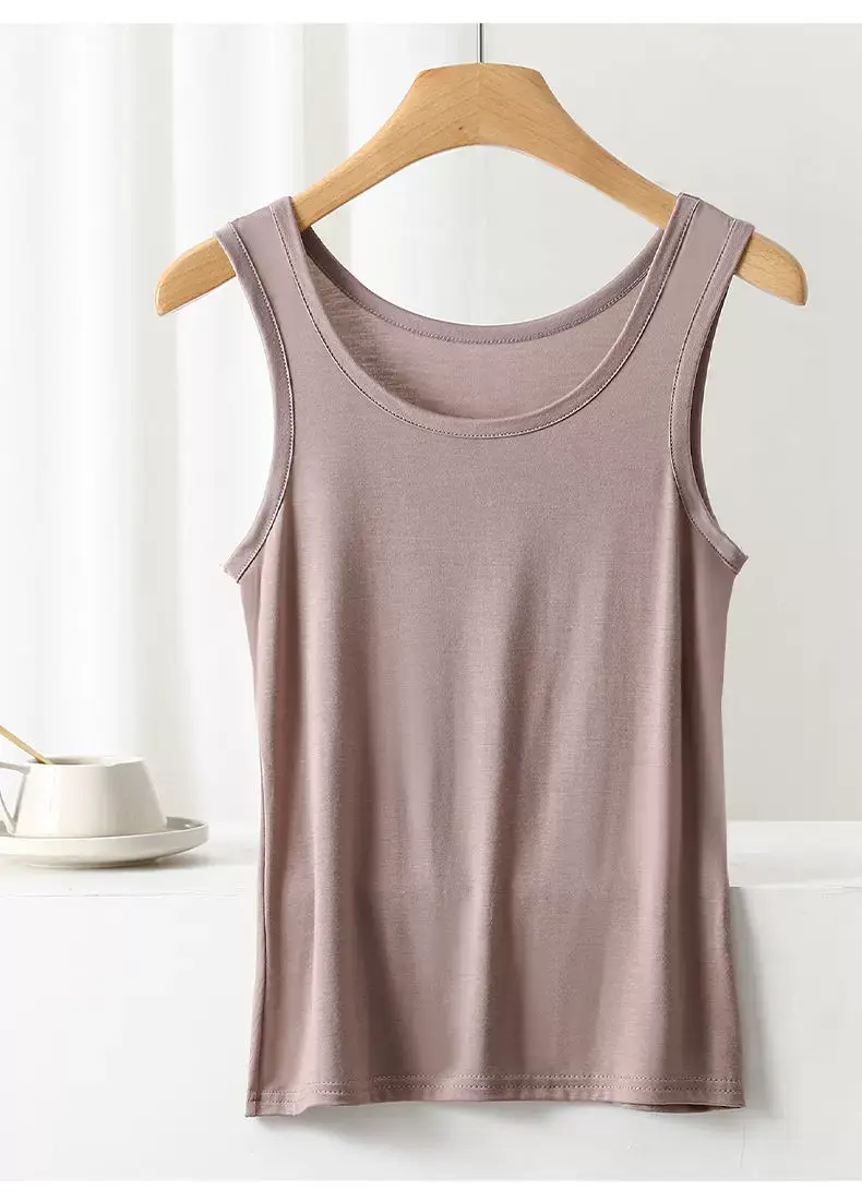 Women's Solid Color Camisole Sleeveless Summer Top — feature 13