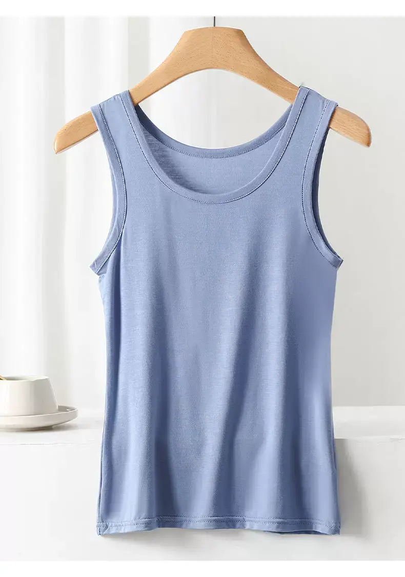Women's Solid Color Camisole Sleeveless Summer Top — feature 14