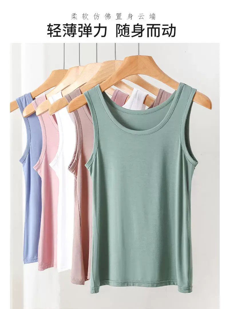 Women's Solid Color Camisole Sleeveless Summer Top — feature 7
