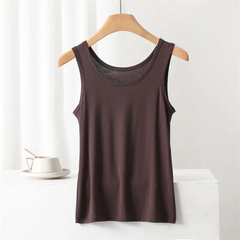 Women's Solid Color Camisole Sleeveless Summer Top - Image 4