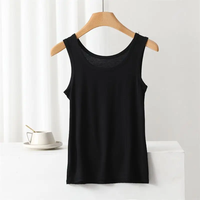 Women's Solid Color Camisole Sleeveless Summer Top - Image 5