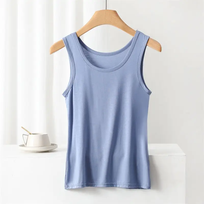 Women's Solid Color Camisole Sleeveless Summer Top - Image 7