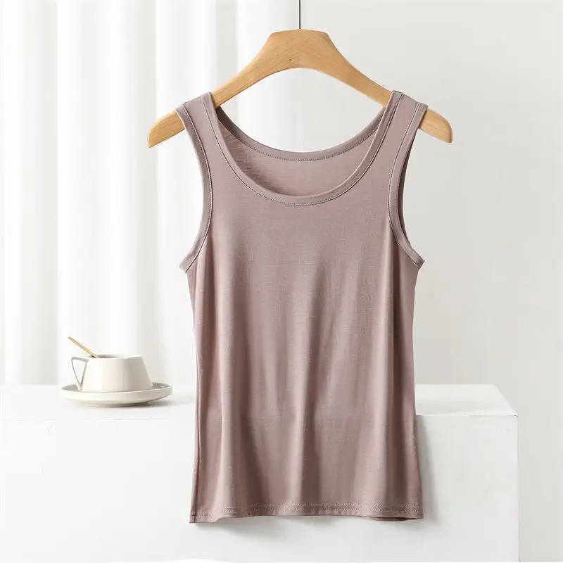 Women's Solid Color Camisole Sleeveless Summer Top - Image 8