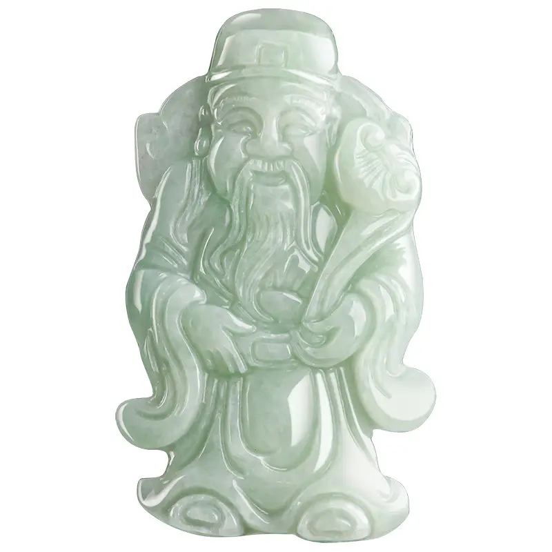 Natural Burma Jade Yingfu Pendant for Men Women - Image 5