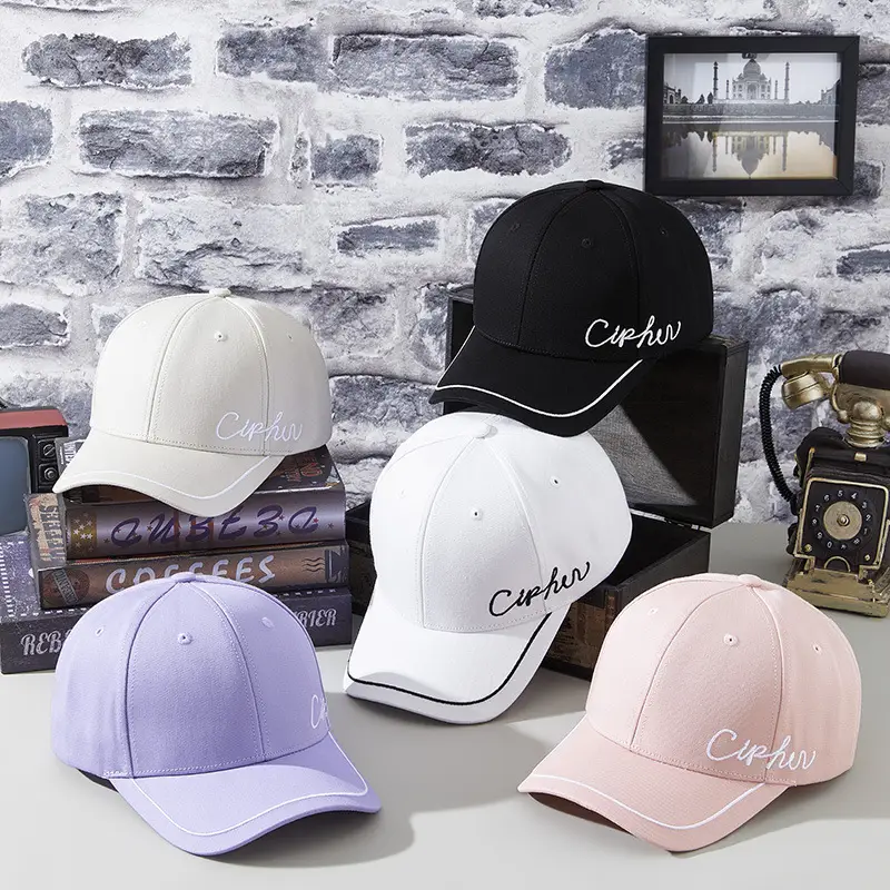 Spring Cotton Baseball Caps Women Men Distinctive Embroidered - Image 4