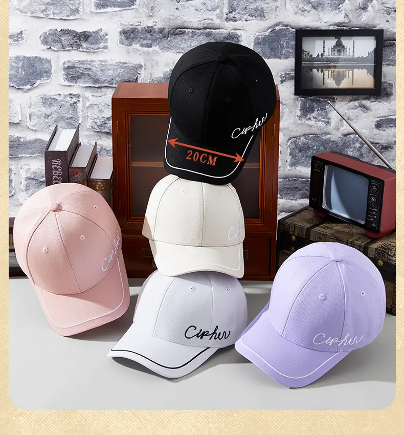Spring Cotton Baseball Caps Women Men Distinctive Embroidered — feature 10
