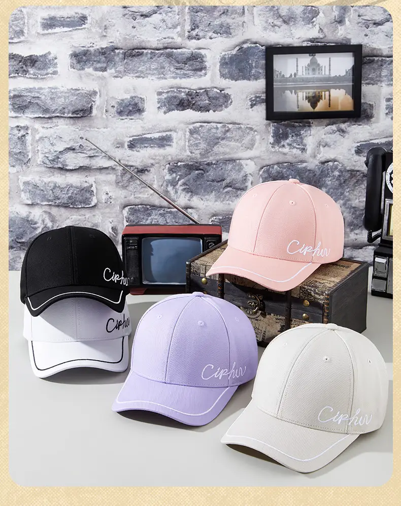 Spring Cotton Baseball Caps Women Men Distinctive Embroidered — feature 12