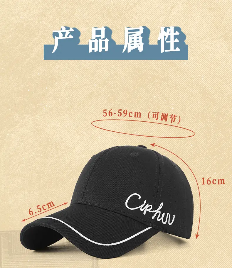 Spring Cotton Baseball Caps Women Men Distinctive Embroidered — feature 18