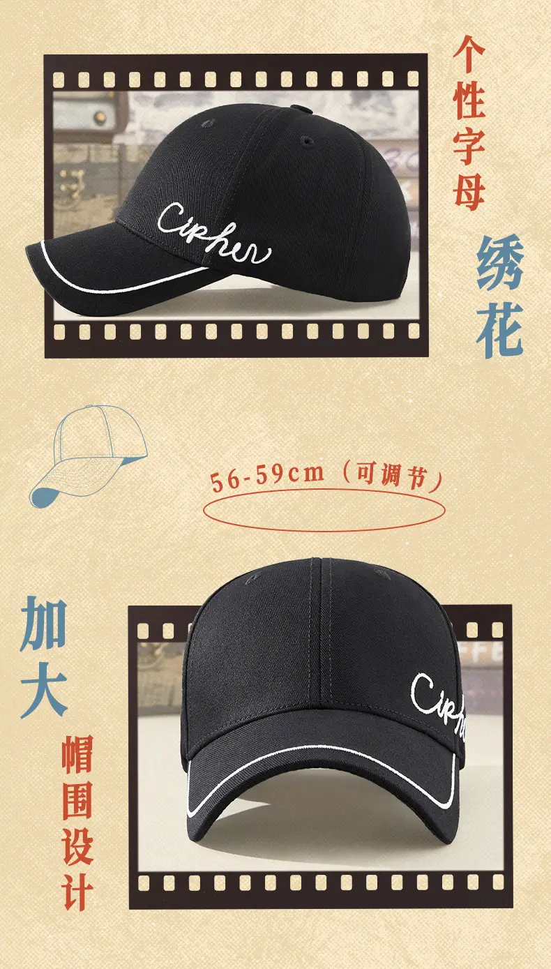 Spring Cotton Baseball Caps Women Men Distinctive Embroidered — feature 4