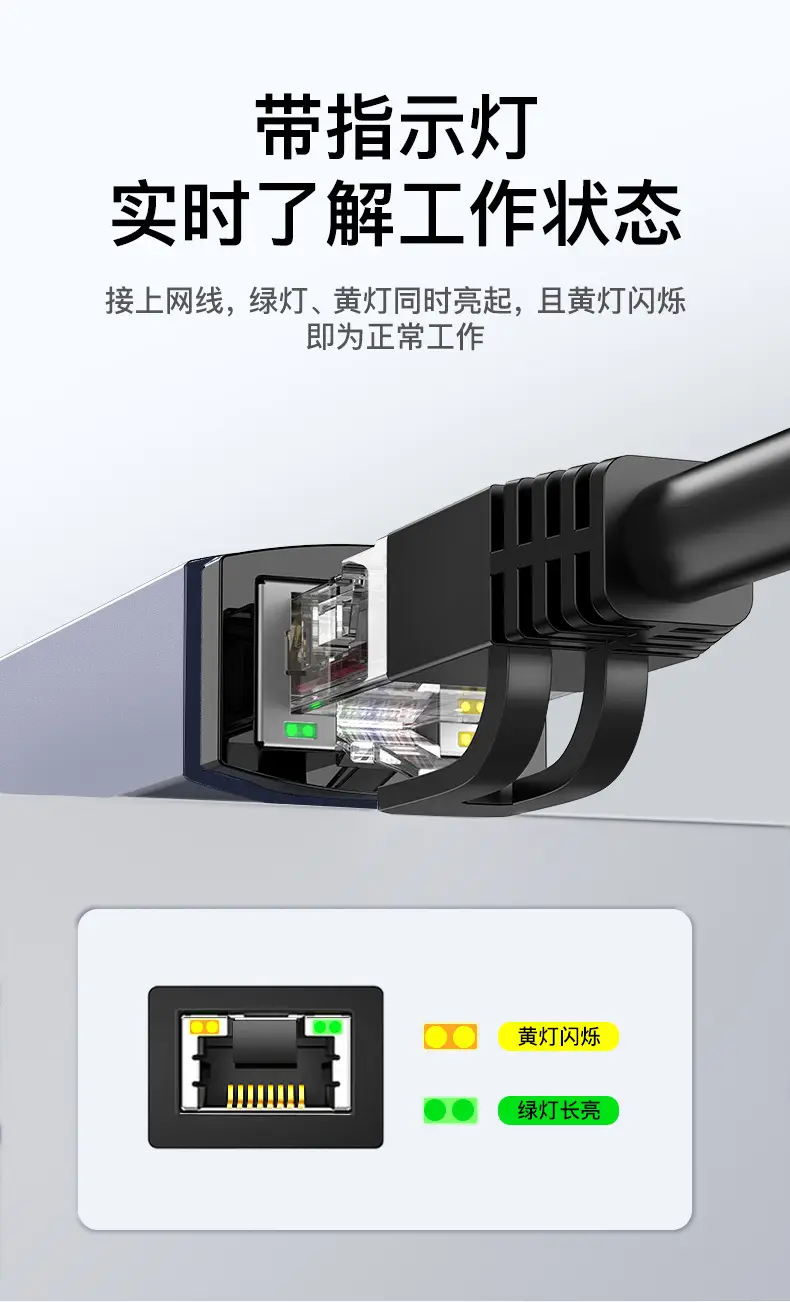 USB3.0 Gigabit to RJ45 Ethernet Drive-Free Plug & Play — feature 12