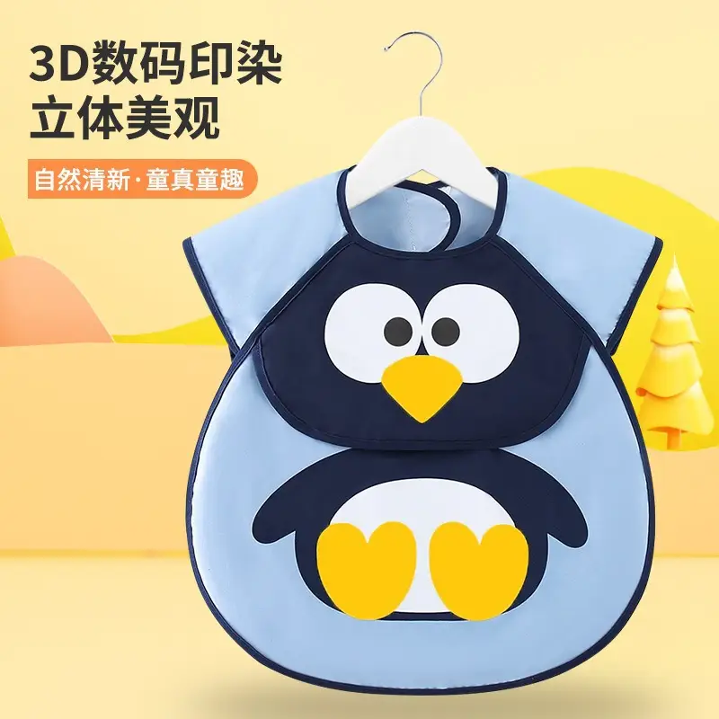 Waterproof Cat Baby Dinner Bib Apron for Boys - Image 15