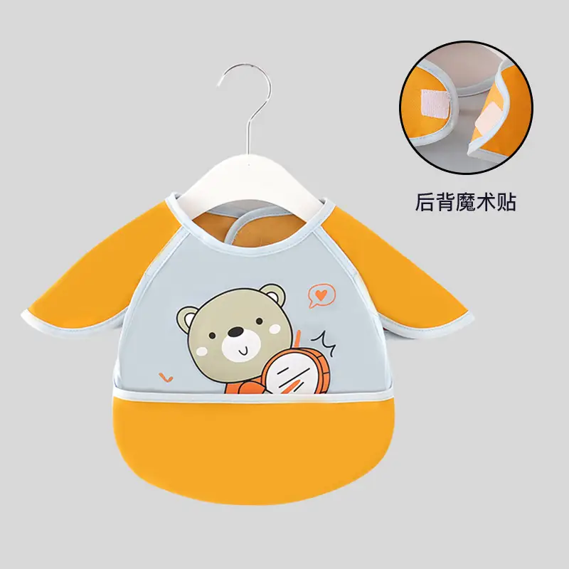 Waterproof Cat Baby Dinner Bib Apron for Boys - Image 10