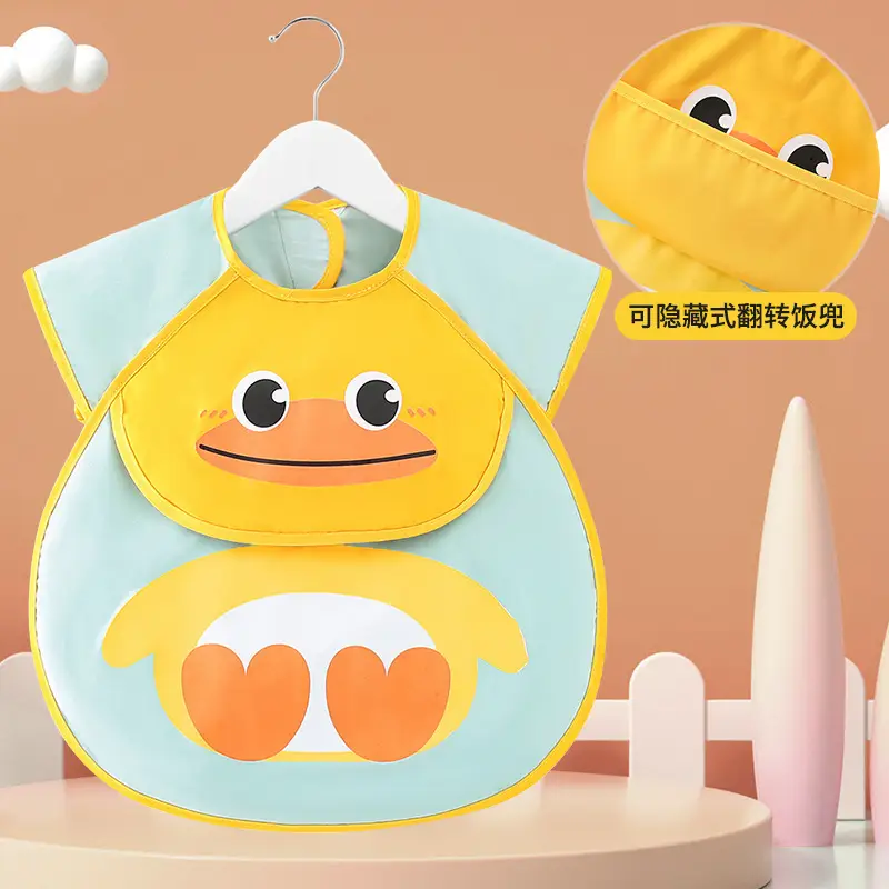 Waterproof Cat Baby Dinner Bib Apron for Boys - Image 5