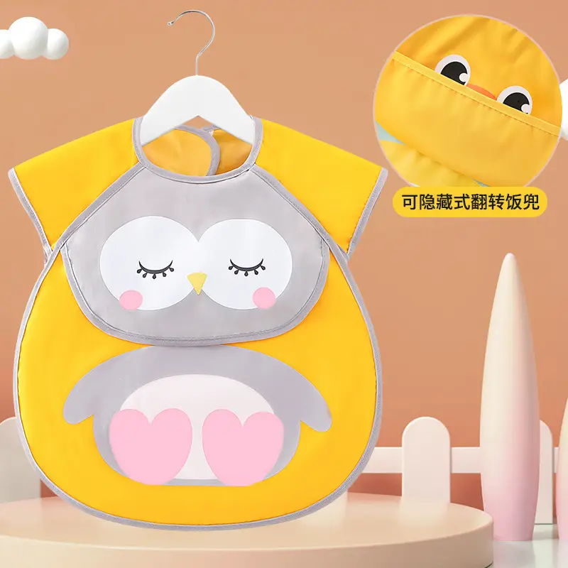 Waterproof Cat Baby Dinner Bib Apron for Boys - Image 6