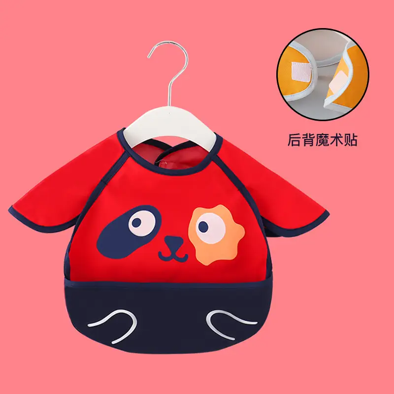 Waterproof Cat Baby Dinner Bib Apron for Boys - Image 7