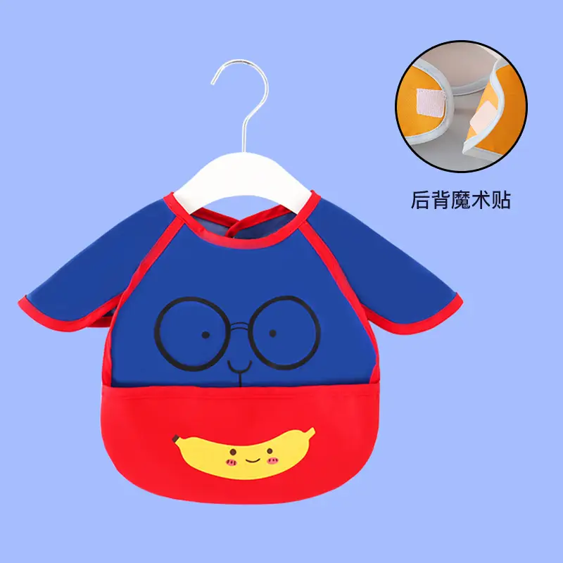Waterproof Cat Baby Dinner Bib Apron for Boys - Image 8