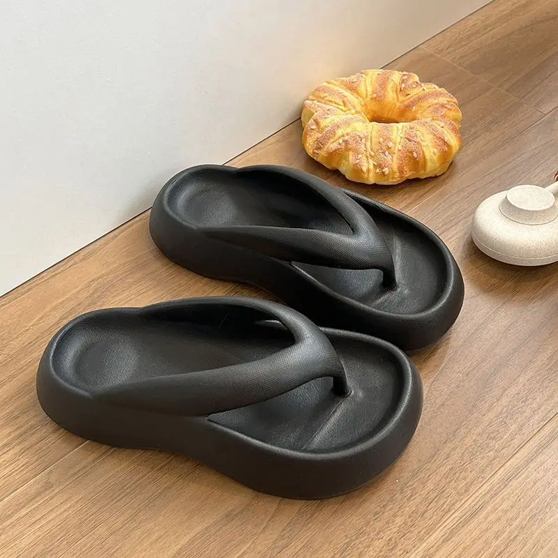 EVA Thick-soled Flip-flops Women's Outer Wear Summer New Ins Cyber Celebrity Non-slip Beach Sandals Women