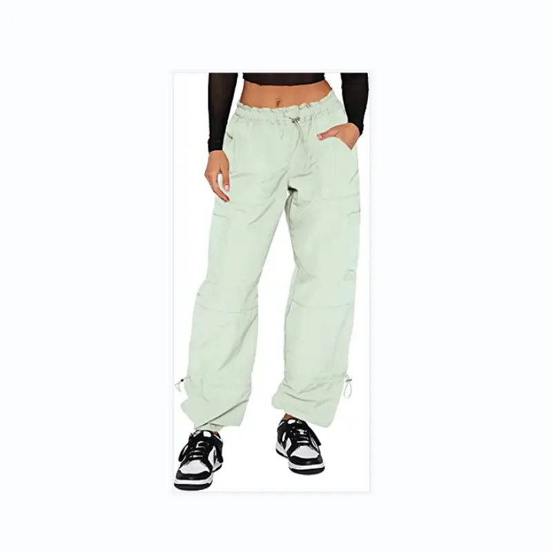 2025 Loose Strappy Multi-Pocket Casual Pants Maroon - Image 11