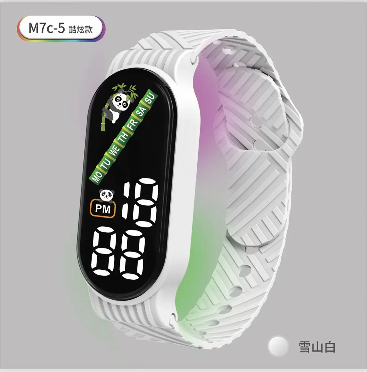 M7C Digital Luminous Sports Watch with LED Band - Image 2