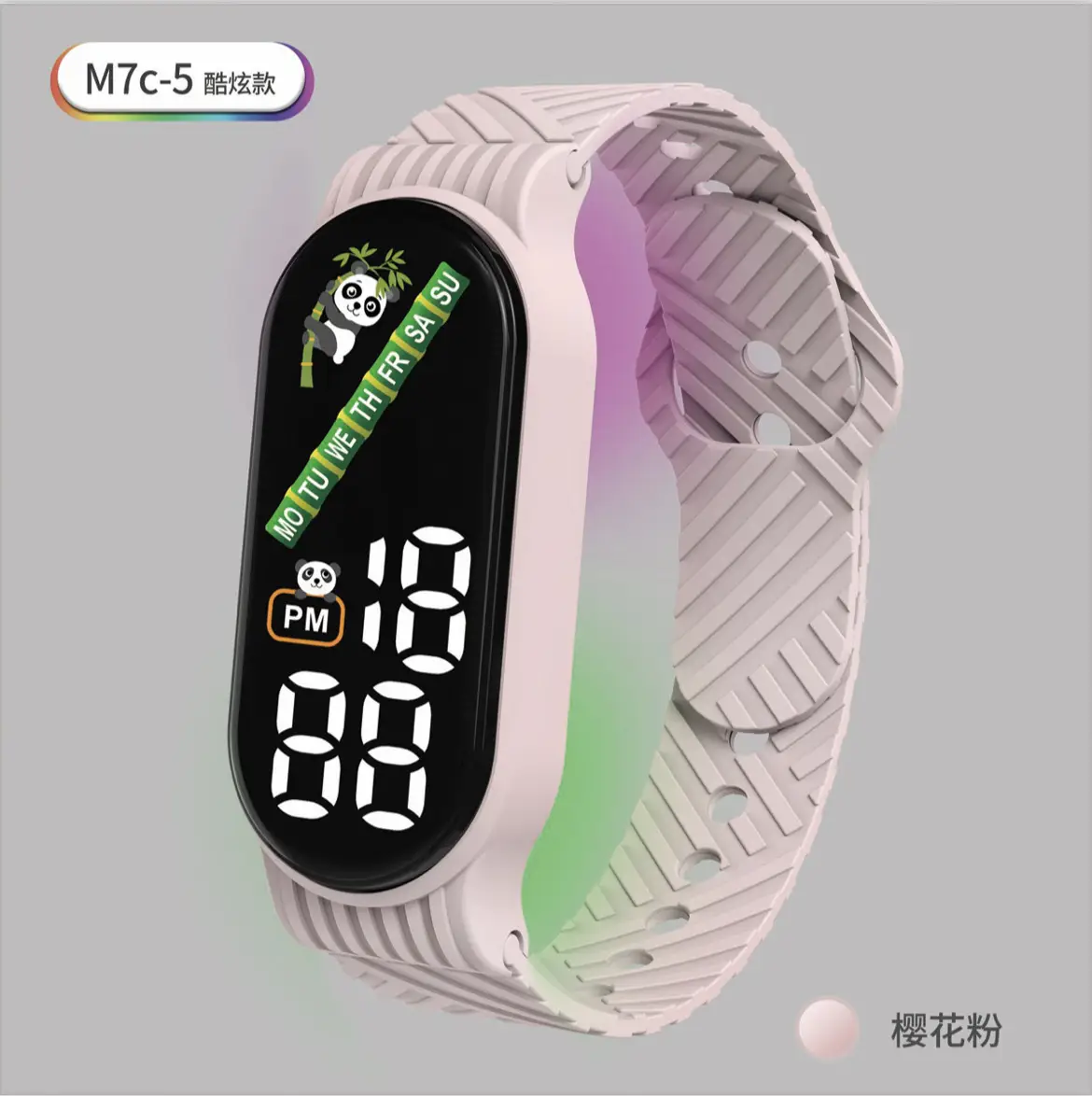M7C Digital Luminous Sports Watch with LED Band - Image 3
