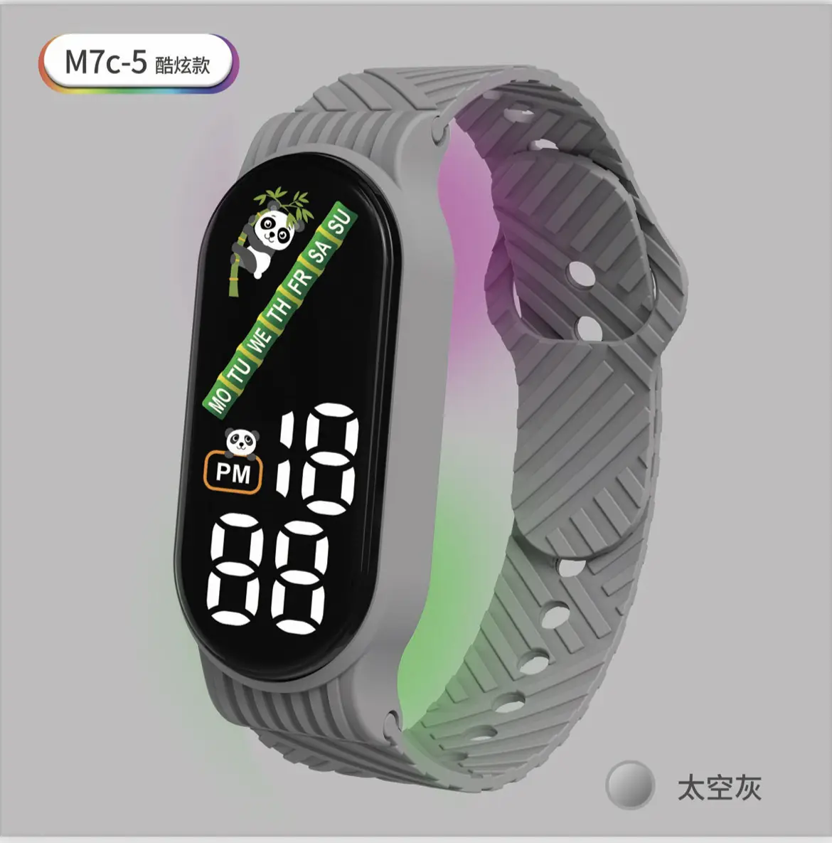 M7C Digital Luminous Sports Watch with LED Band - Image 4