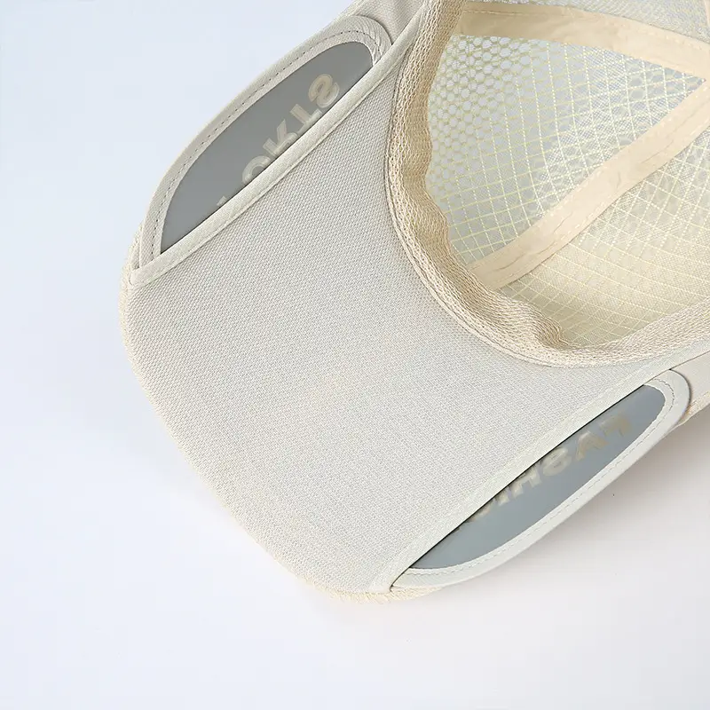 Women's FUV Mesh Cap Beige with Embroidered Logo - Image 6