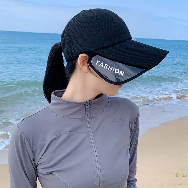 Women's FUV Mesh Cap Beige with Embroidered Logo — feature 18