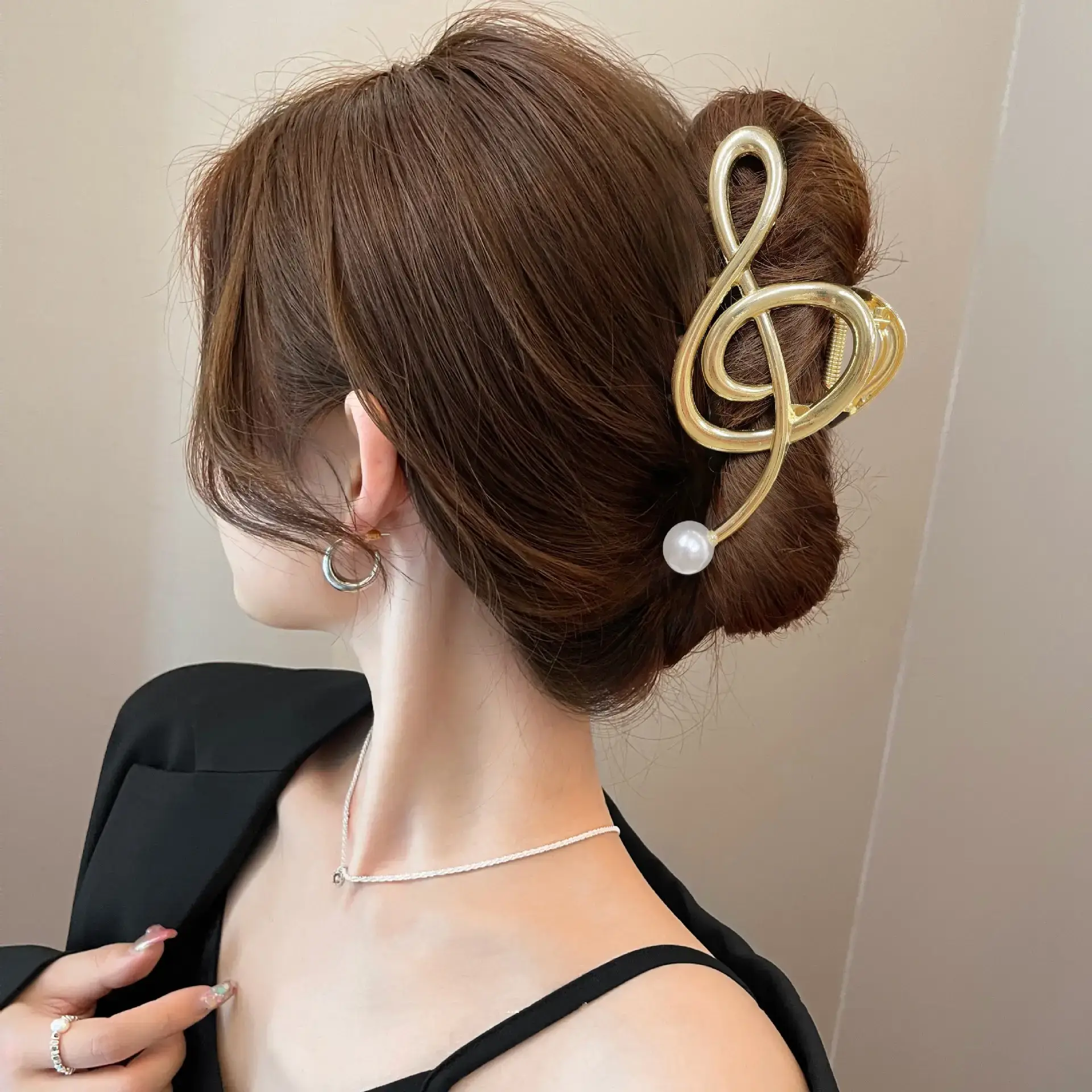 Silver Pearl Hairpin Clip for Women - Image 6