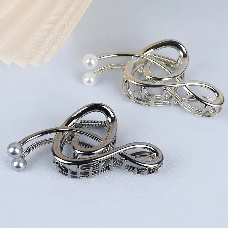Silver Pearl Hairpin Clip for Women - Image 7