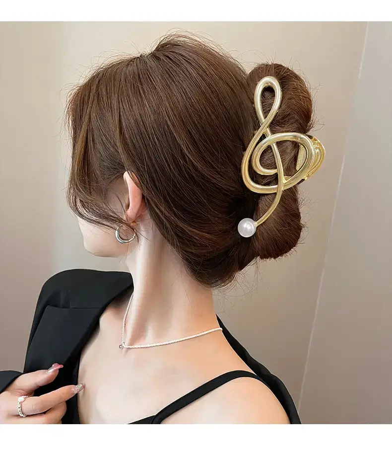Silver Pearl Hairpin Clip for Women — feature 10